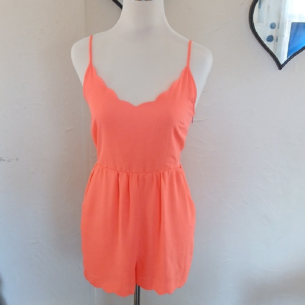 Double Zero Vibrant Coral Jumpsuit